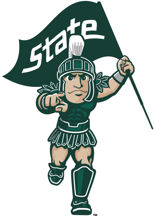 Michigan State Spartans 2016-Pres Mascot Logo v2 iron on transfers for clothing